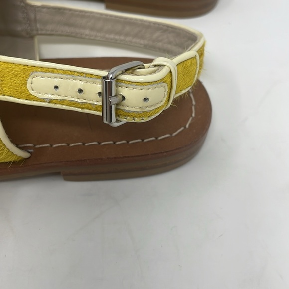 Boden Yellow Pony Hair Sandals Size 6.5 Excellent Condition - Picture 5 of 14